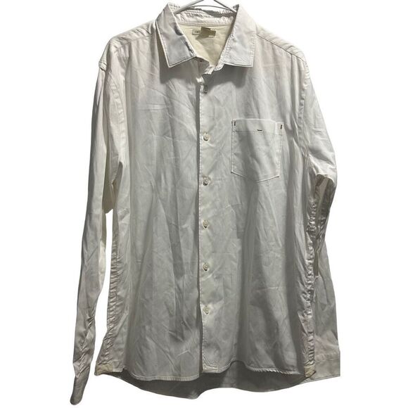 Carbon 2 Cobalt Large (L) White Button Down - Picture 1 of 8